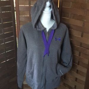 Under Armour Charged Fully Lined Zip Hoodie SZ M